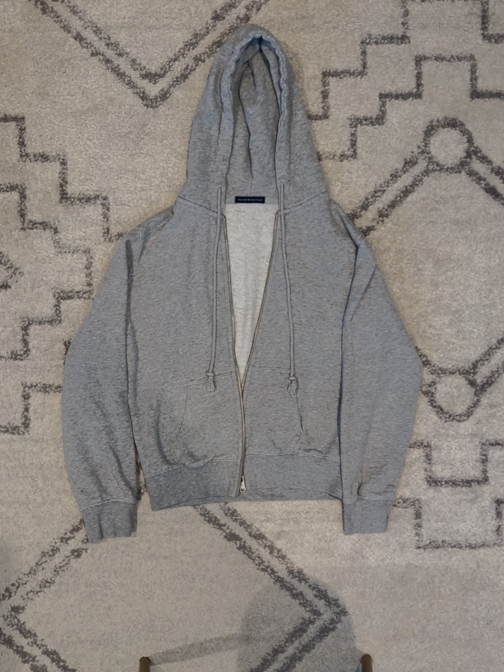 Brandy Melville Gray/Grey Zip-Up Hoodie